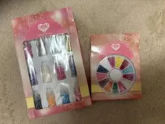 ネイルパーツセット 多色グリッター