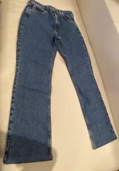 ZARA ブーツカットデニム ライトブルー EUR38