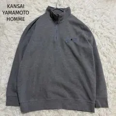 ＊KANSAI YAMAMOTO HOMME＊【2L】ハーフジップ　ニット 休日