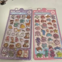 動物 水族館 シールセットෆ‪⸒⸒立体