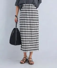 green label relaxing ギンガムチェック タイトスカートのサムネイル