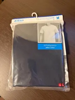 エアリズムコットン クルーネックT(半袖) M(MEN) ネイビー