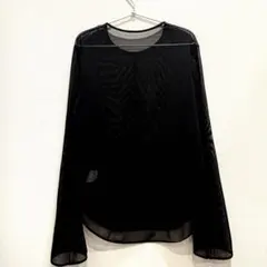 【値下げ】ユニクロ×マメ シアートップス 長袖 M 黒 美品