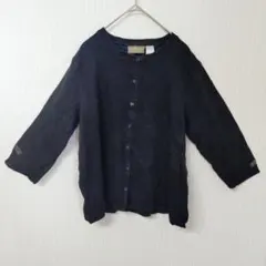Liz Claiborne 【М】 長袖　カーディガン 　ブラック