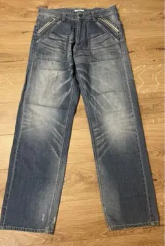 HARE セミワイド　加工　ストレートデニム　ペインターデニム　サイズM