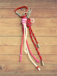 ハンドメイド◇じゃらじゃらキーホルダー/千葉ジェッツ✖️ジャンボくんイメージ