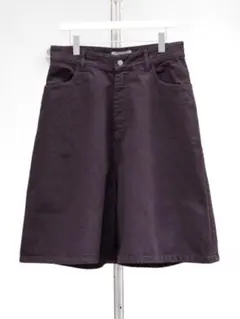 REVERSE GARMENT DYED SHORTS BLACK GLAPE