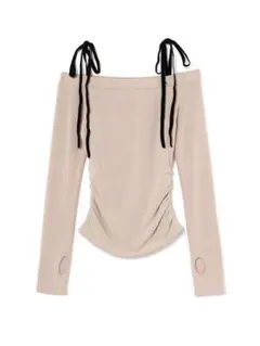 andmary Roy tulle set tops beige - メルカリ