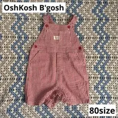 OshKosh B'gosh ギンガムチェック ロンパース オーバーオール 80