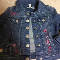 ベビーギャップ 1969 ハート刺繍 デニムジャンバー Gジャン GAP Gap