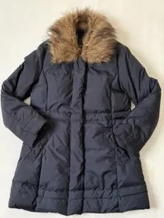 コムサイズム　ファー付き黒ダウンコート 130cm【匿名配送】