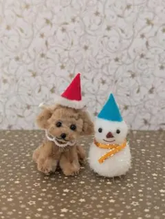 モールアート　モールベア　ミニチュア　ぬいぐるみ　トイプー　マルプー　北欧雑貨