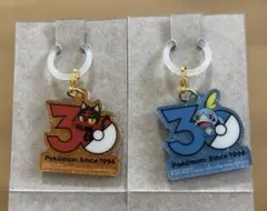 ポケモン 30周年ロゴマスコット ポケチャーム メッソン　ニャビー