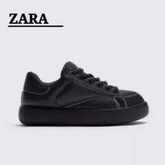 ZARA ザラ メンズスニーカー 厚底 チャンキーソールスニーカー 新品 黒