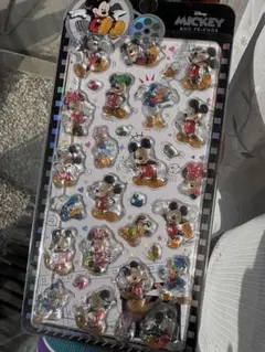 H*K様 ミッキー　ディズニー　ボンボンドロップシール風　立体シール　海外限定