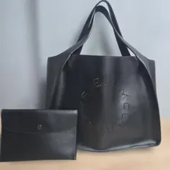 STELLA McCARTNEY 黒 レザーバッグ　トートバッグ
