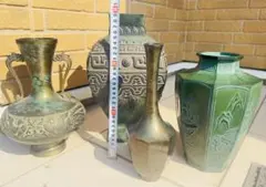 金属製花瓶4点セット