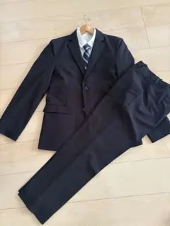 160cm ネイビー スーツ　4点セット