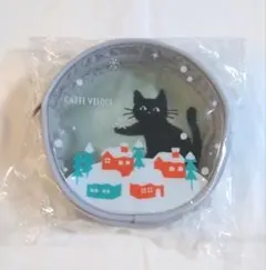 カフェ ベローチェ 黒猫 スノードームポーチ【新品　未使用品】