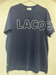 ラコステ LACOSTE デカロゴ Tシャツ ネイビー 紺色
