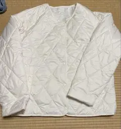 ホワイト キルティングジャケット