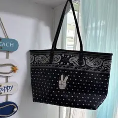 値下げ☆コーチディズニーコラボ リバーシブルトートバッグ 黒