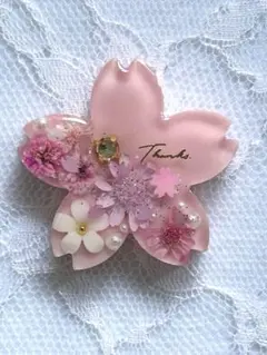 レジンヘアゴム 桜型 Ｎｏ．583