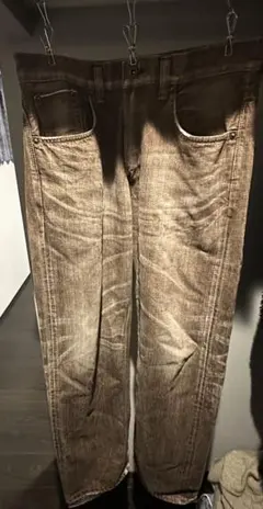 EDWIN（エドウイン）　デニム　ブラウンジーンズ　ヴィンテージ　デカ履き