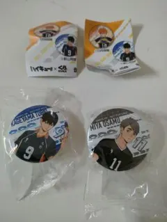 ハイキュー!!✕くら寿司　缶バッジ2個　影山飛雄、宮治