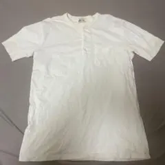 【美品】GRADHAND グラッドハンド ヘンリーネック Tシャツ M クリームのサムネイル