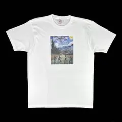 新品 ゴッホ 星月夜 ストレンジャーシングス 海外ドラマ パロディ 白 Tシャツ