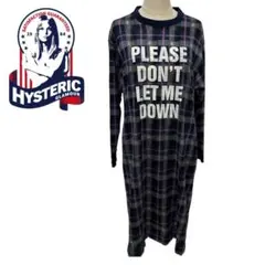 HYSTERIC GLAMOUR チェック柄ワンピース　ニット　フリーサイズ