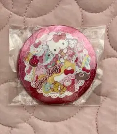 サンリオ　キラキラBIG缶バッジ　キティ