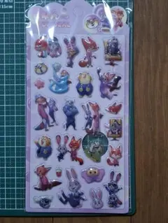 ズートピア 2 シール　ぷくぷく　ボンボン　ステッカー 1