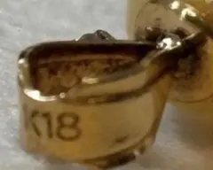 k18ダイヤモンド　パール　k18 ネックレストップ