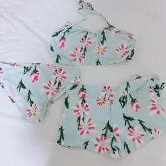新品⭐︎花柄水着3点セット