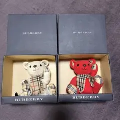 BURBERRY テディベア ぬいぐるみ 2体セット 箱付き