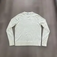 ユニクロクリーム色 長袖ニットセーター S 新品