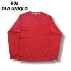 あ*ん様 90s OLD UNIQLO ユニクロ スウェット レッド アメカジ