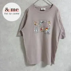 トムとジェリー　半袖Tシャツ　クルーネック　コットン100% プリント　デイリーのサムネイル