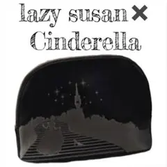 lazy susan ディズニー　ポーチ　シンデレラ　刺繍　黒　ブラックのサムネイル
