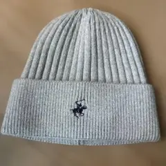 ニット帽　polo グレー