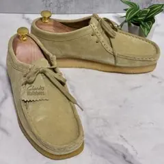 未使用 クラークス ワラビー スエード メープル 定番カラー UK6.5