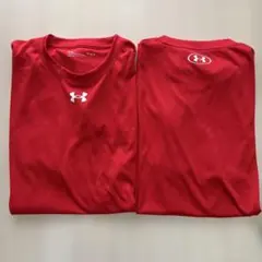 Under Armour レッド Tシャツ LG 2枚セット