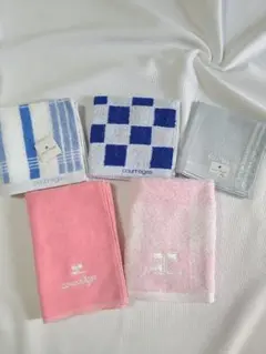 courreges ハンカチ タオルハンカチ５点セット レディース メンズ