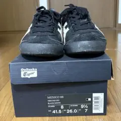 Onitsuka Tiger MEXICO 66 ブラック/ホワイト 26.0