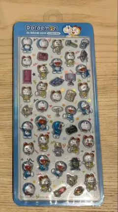 正規品　ドラえもん　3Dシール ボンボンドロップシール　青　5