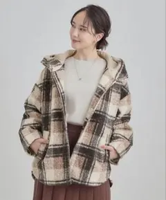 シューラルー　ブークレックチェックフードコート