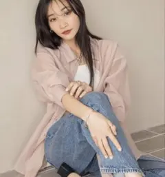 【最終値下げ】ローリーズファーム　シアーシャツＬＳ＊　 231459