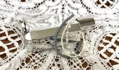 【初出品セール】シルバー・ホワイト・ブルー ・イエロー　ビーズブレスレット3本組